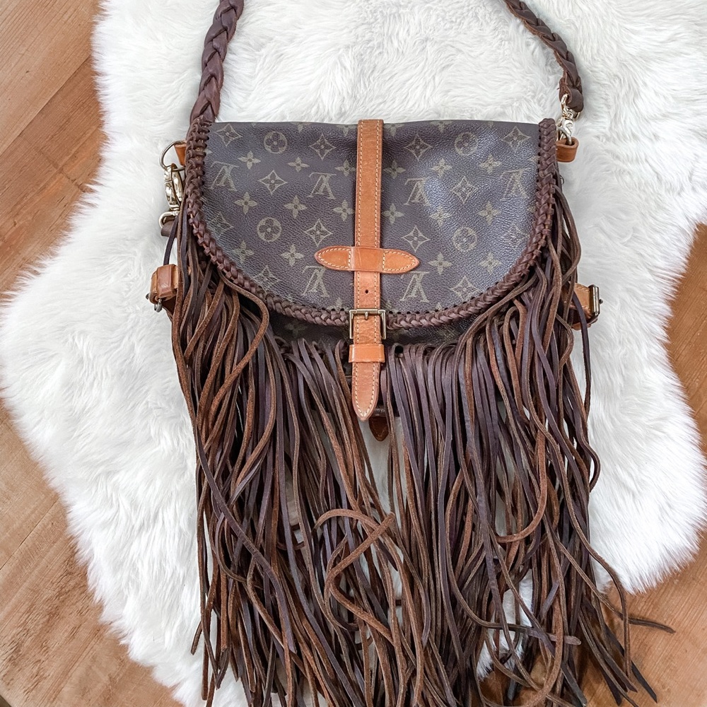 Vintage Boho Upcycled Louis Vuitton
